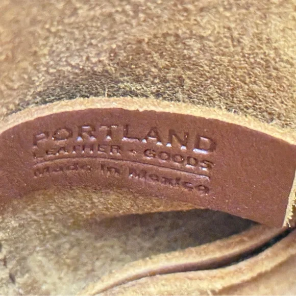 Portland Leather Tan Leather Tote with Removable Strap - Picture 12 of 13